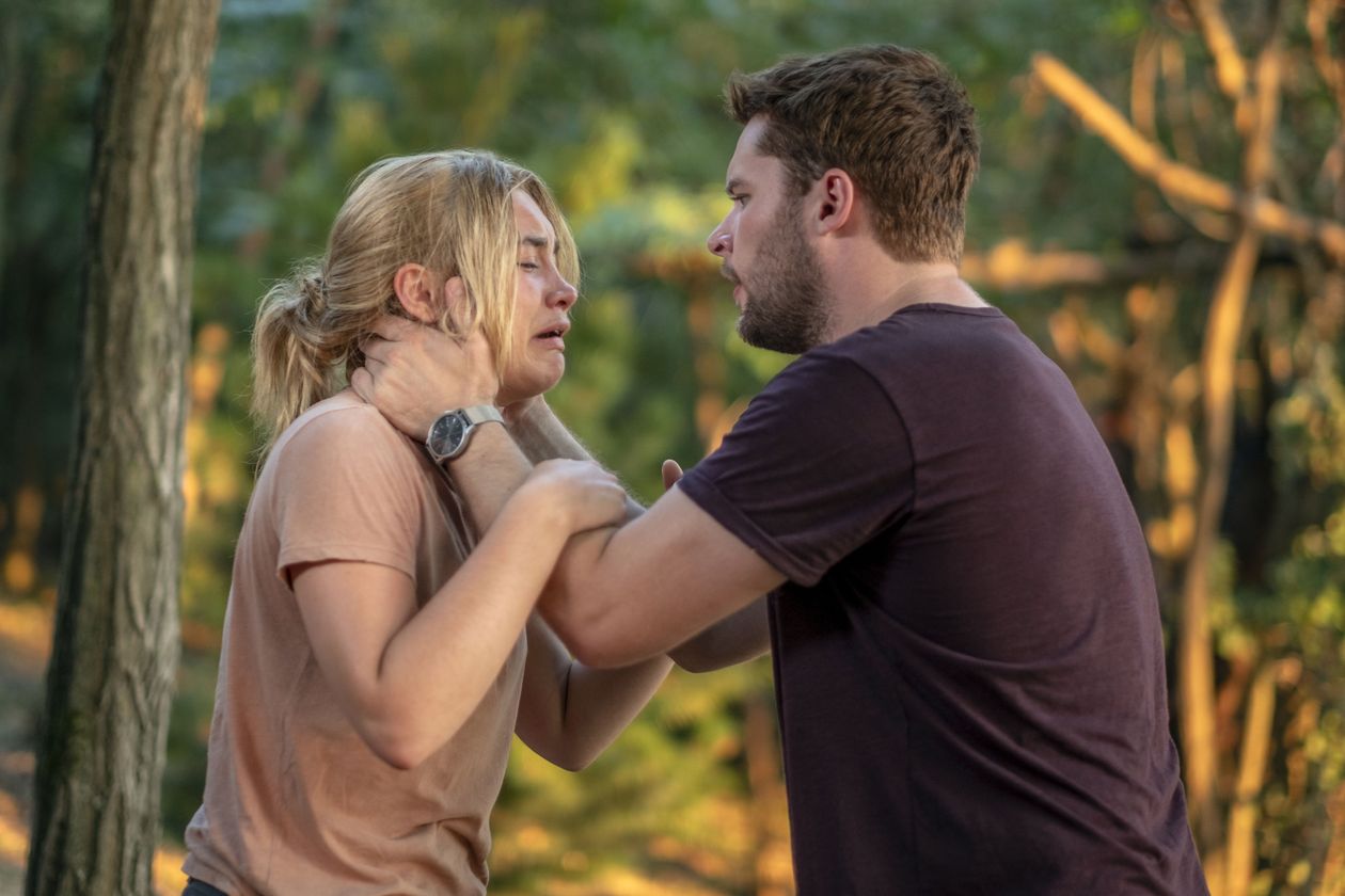 Florence Pugh and Jack Reynor in "Midsommar." A24.